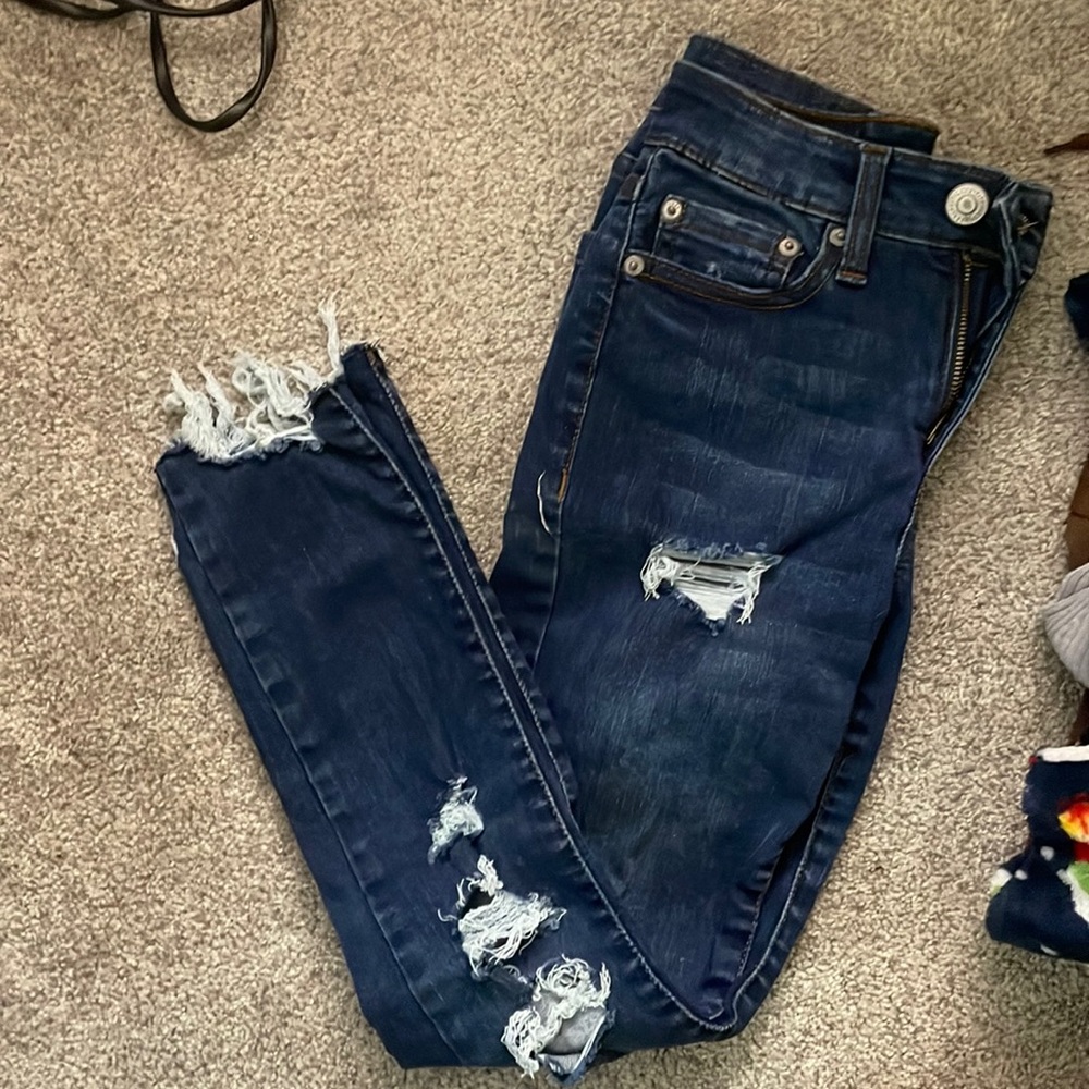 juniors girls cropped jeans from aeropostale